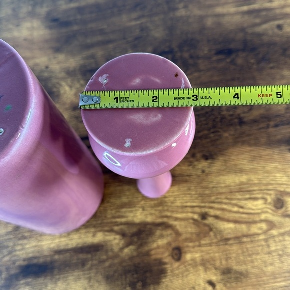 Elegant Pink Ceramic Vase Set - Picture 9 of 10